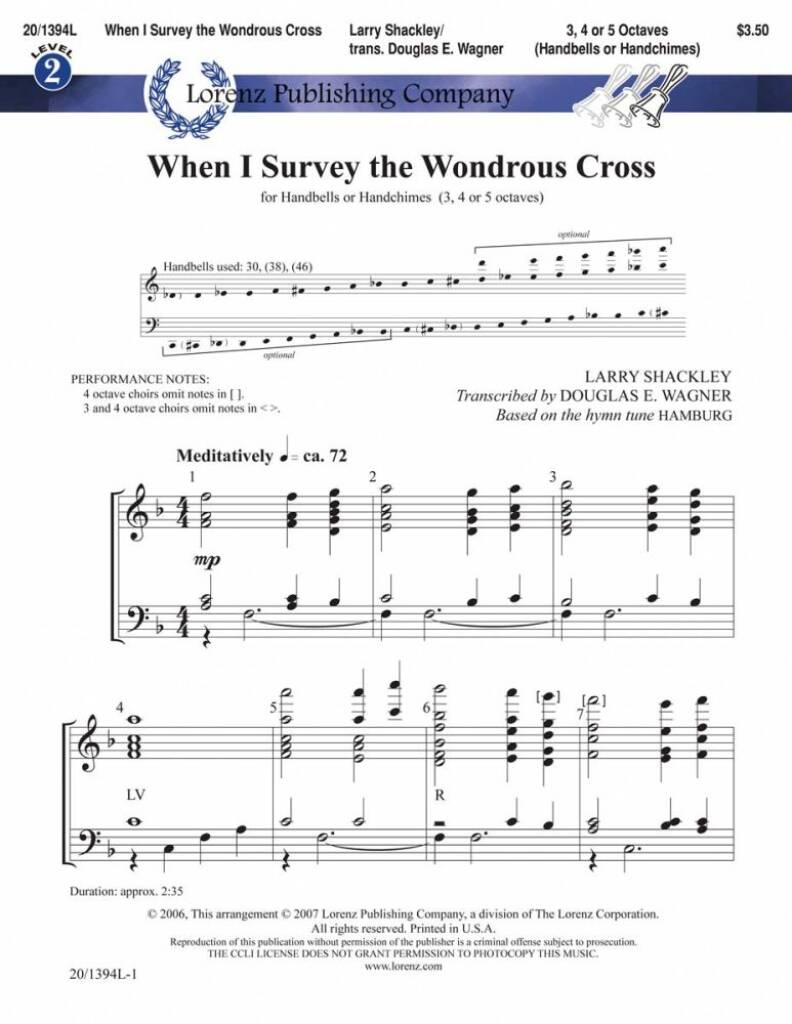 When I Survey The Wondrous Cross